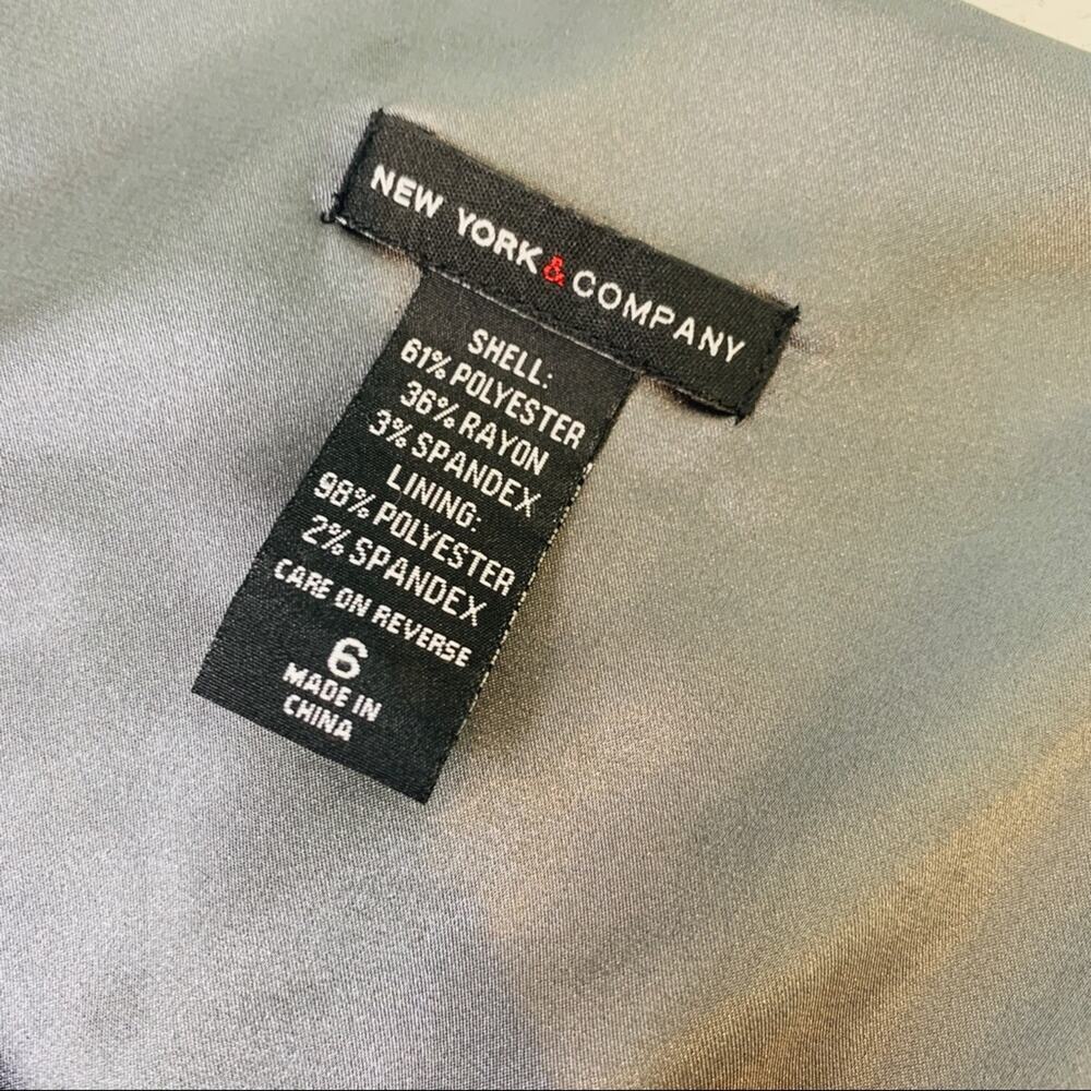 New York & Company grey sheath dress professional - Picture 9 of 10